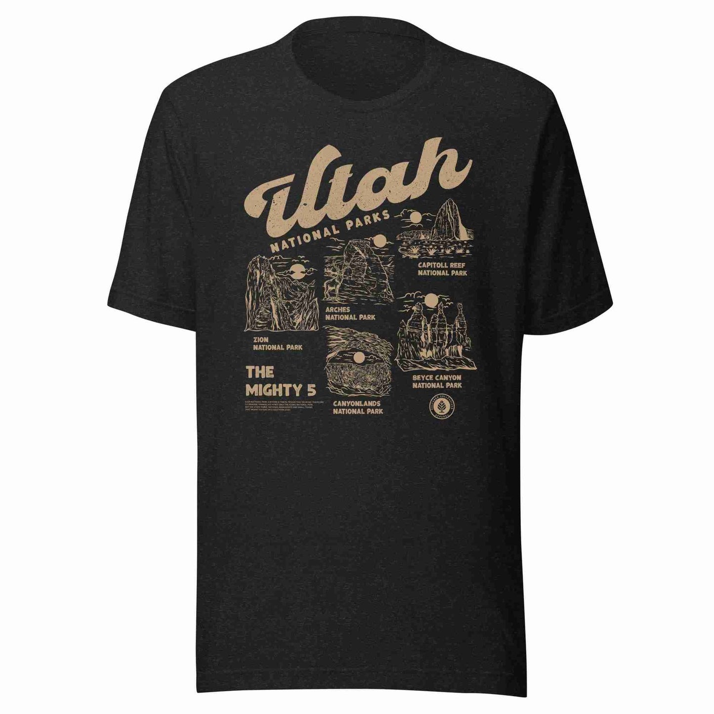 5 Utah National Parks Tee