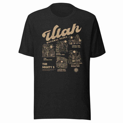 5 Utah National Parks Tee