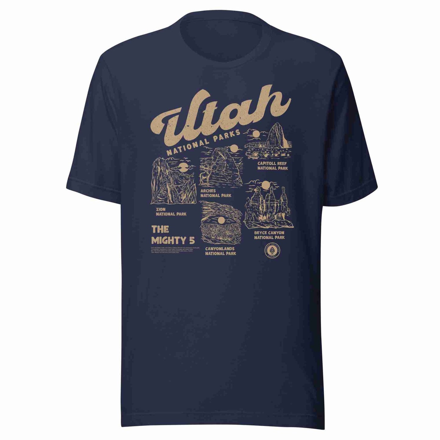 5 Utah National Parks Tee