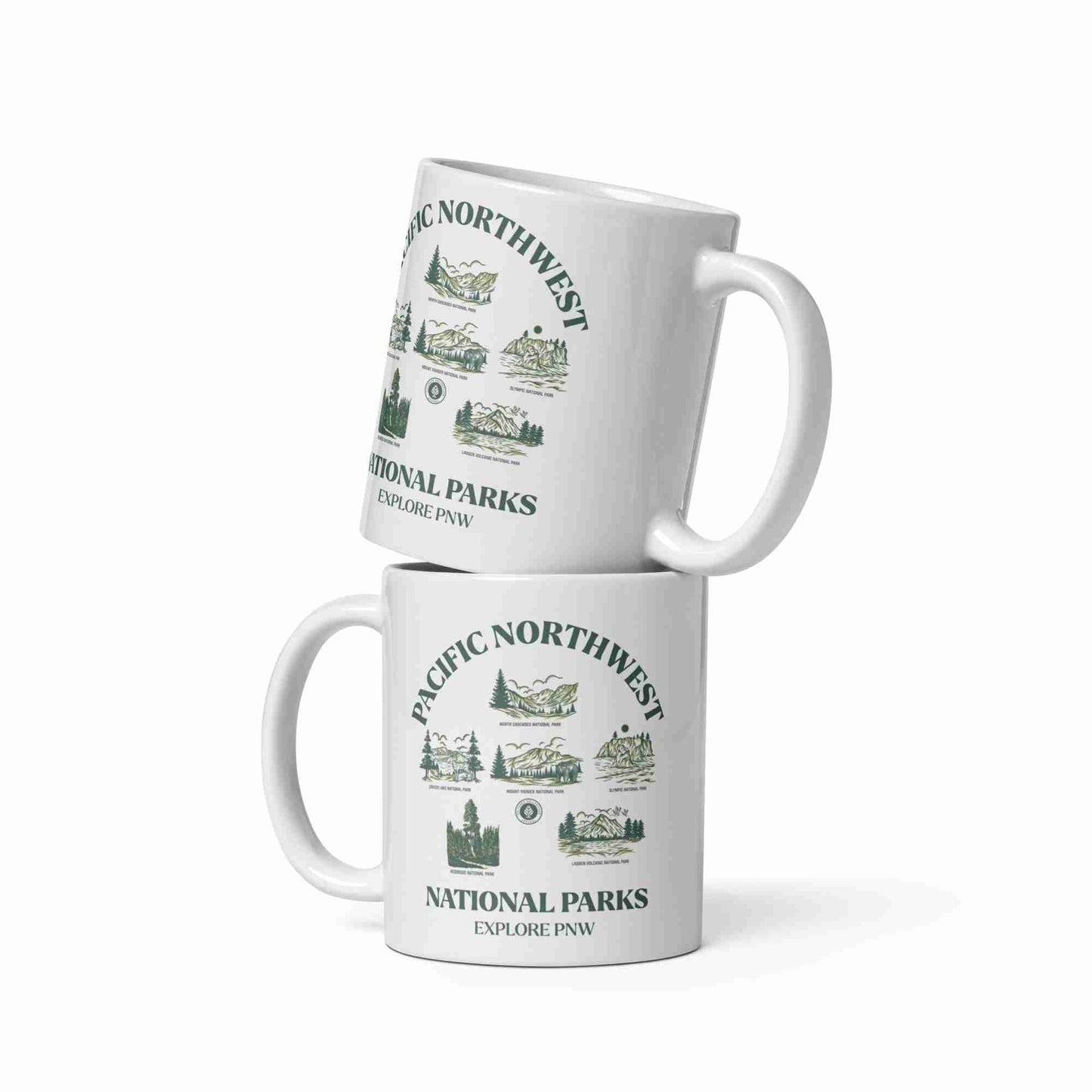 Pacific Northwest National Parks Glossy Mug