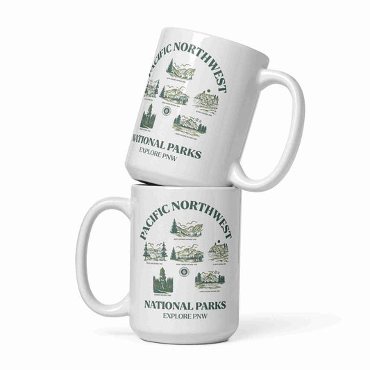 Pacific Northwest National Parks Glossy Mug