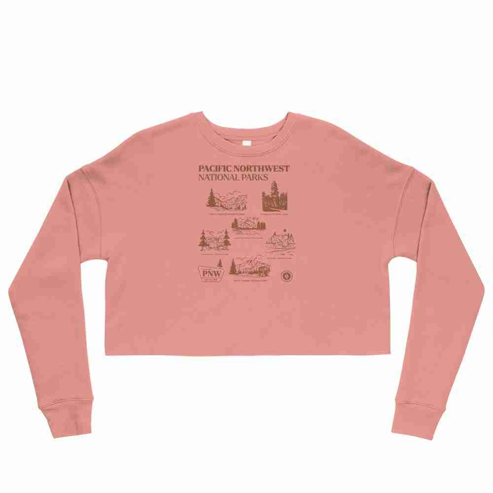 Pacific Northwest National Parks Crop Sweatshirt