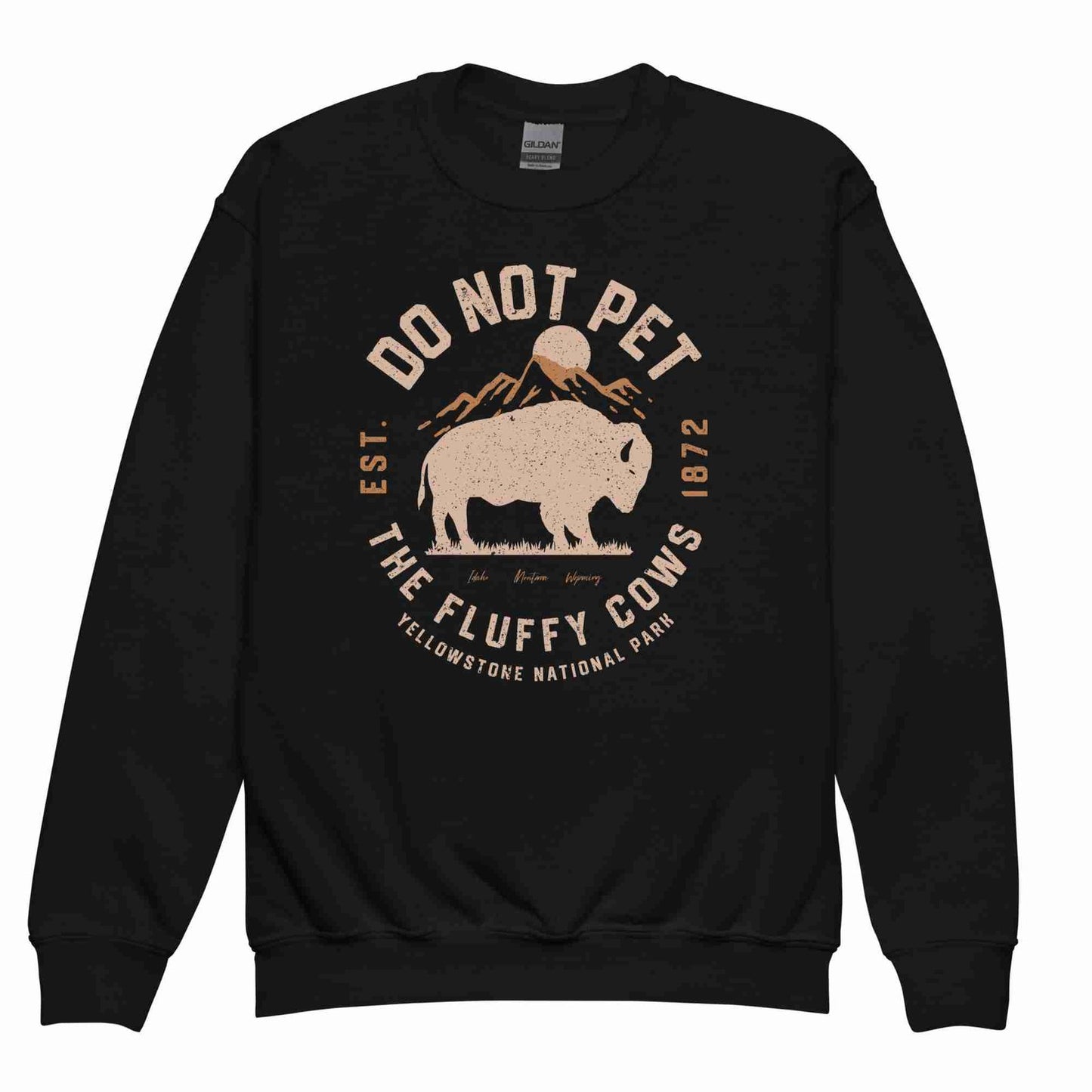 Kids Do Not Pet the Fluffy Cows Sweatshirt