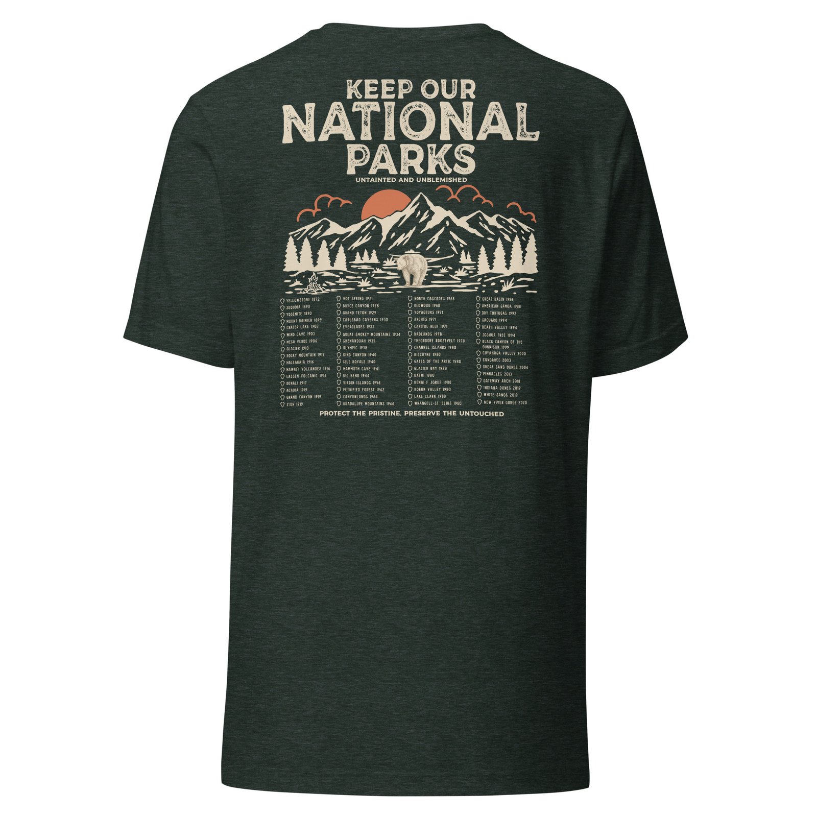 Keep Our National Parks Untainted And Unblemished Tee - National Parks  Shirts | Apparel & Gear | Cultured Collectives™